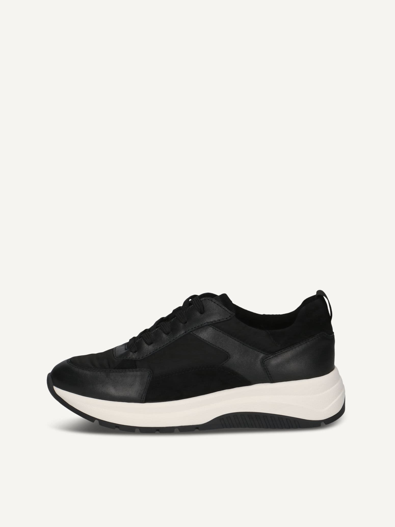 CAPRICE Sneaker, black, made of Leather and synthetic, Size 39