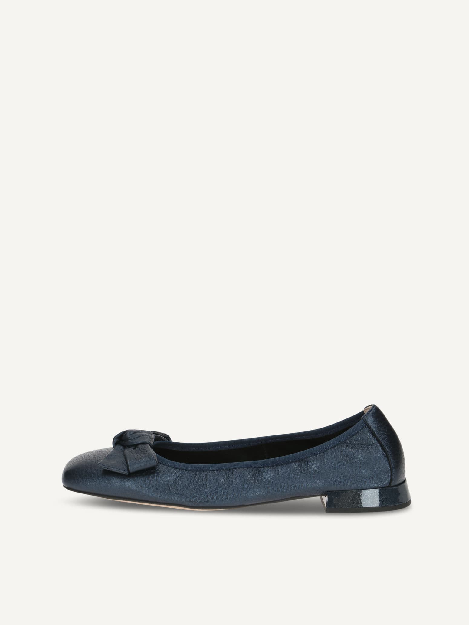 CAPRICE Ballerina, blue, made of Leather with Trapeze heel, Size 41