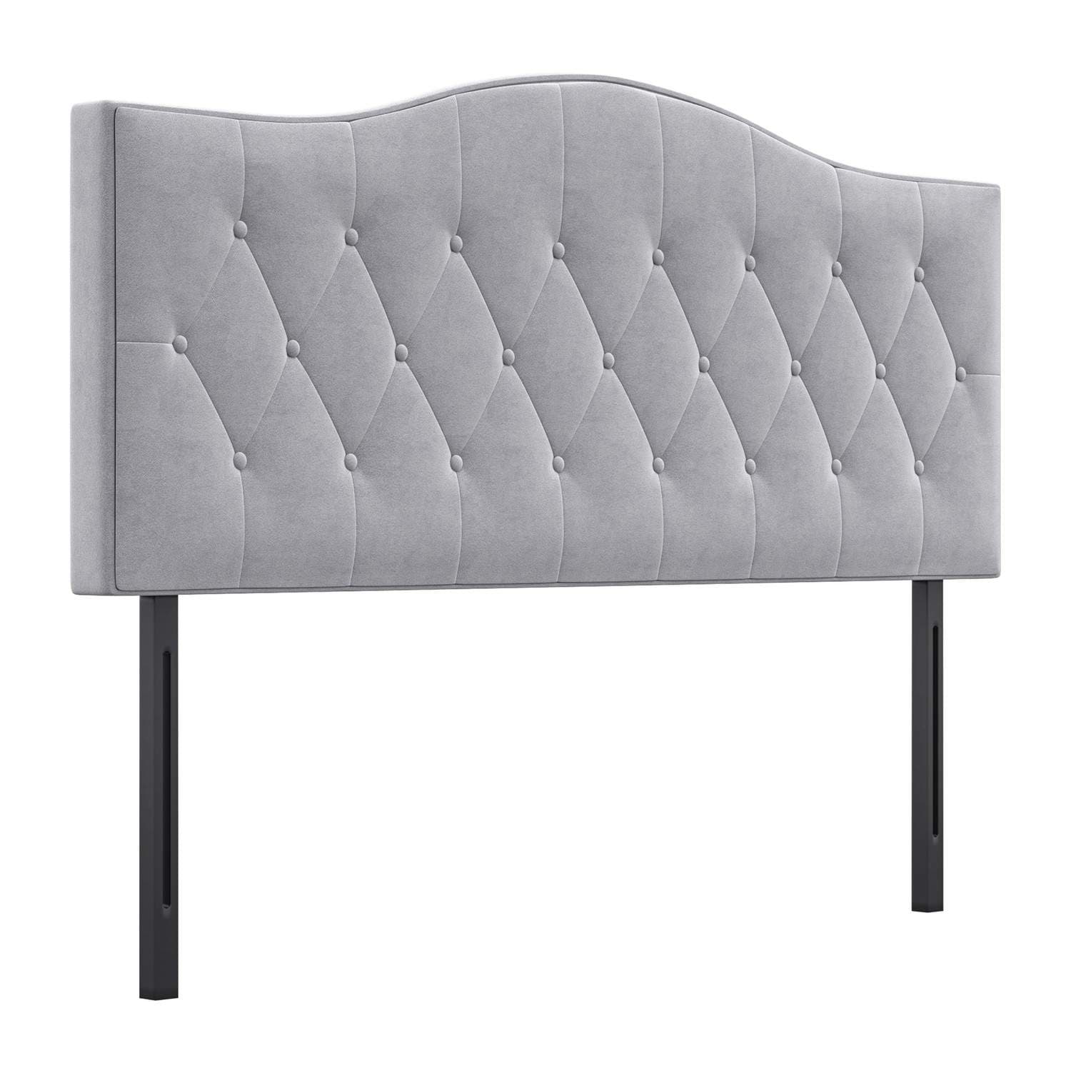Vadderad Grå Sänggavel i Modern Design