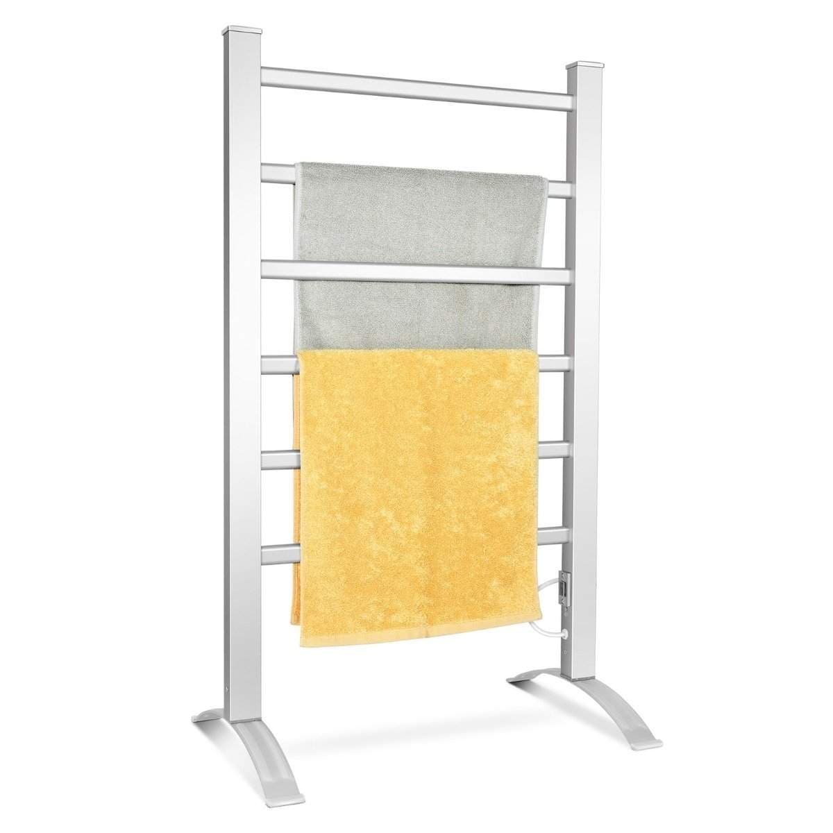 Handduksställ Multifunktionell elektrisk handdukstork med 6 bars silver