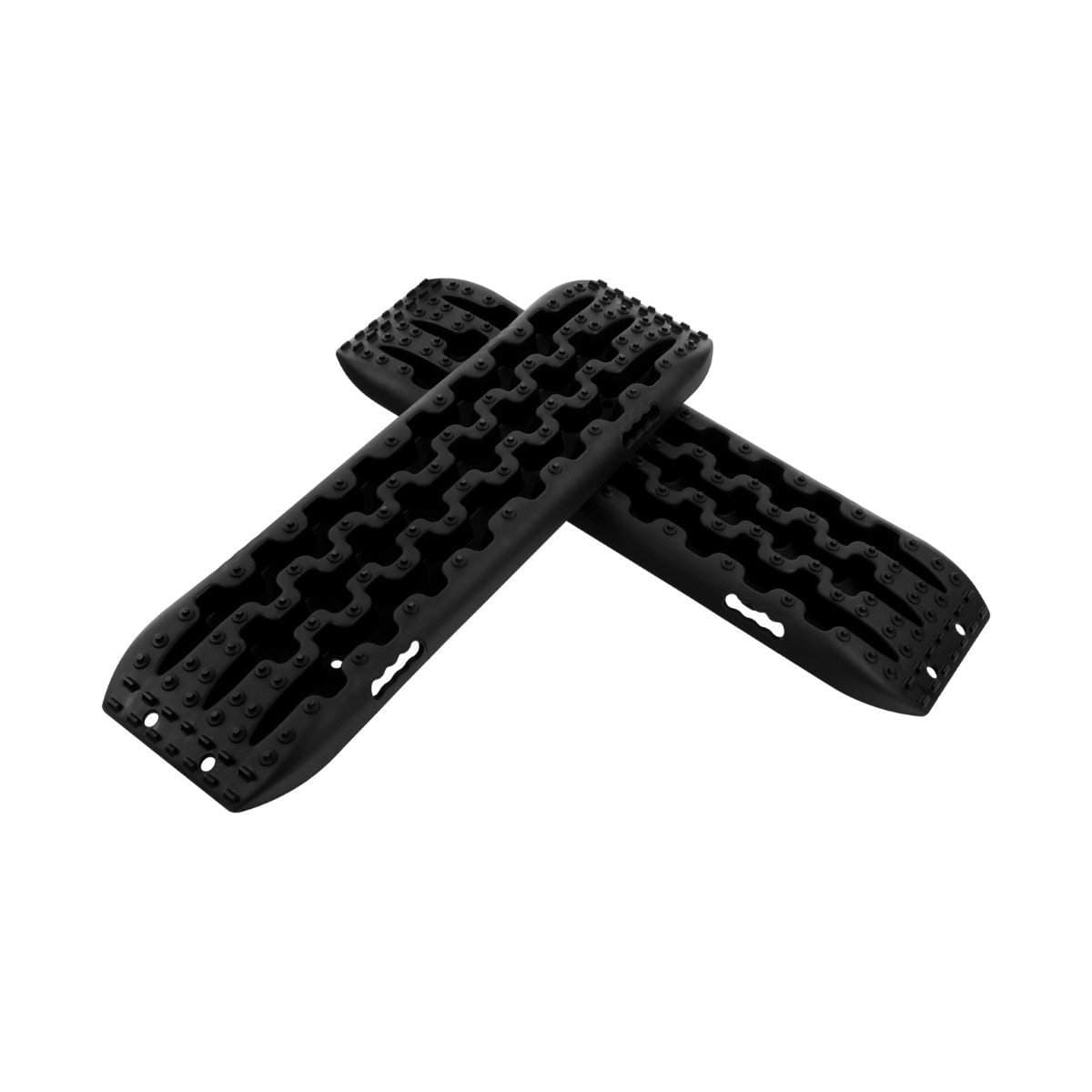 Sandskivor offroad 2 stycken draghjälp däckstege för sand/lera/snö 107 x 31 x 7 cm svart