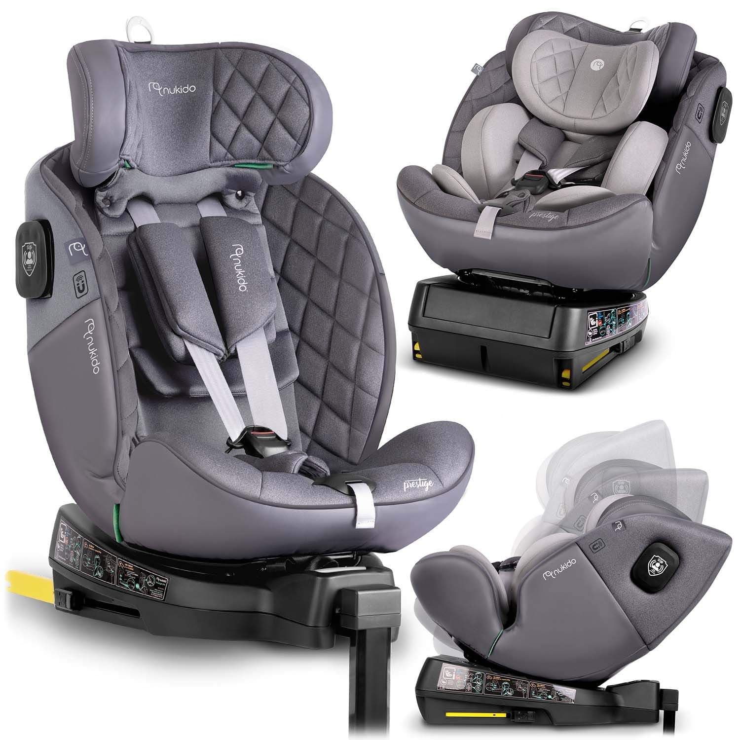 Nukido Prestige Line Bilbarnstol Grå 0-36kg ISOFIX