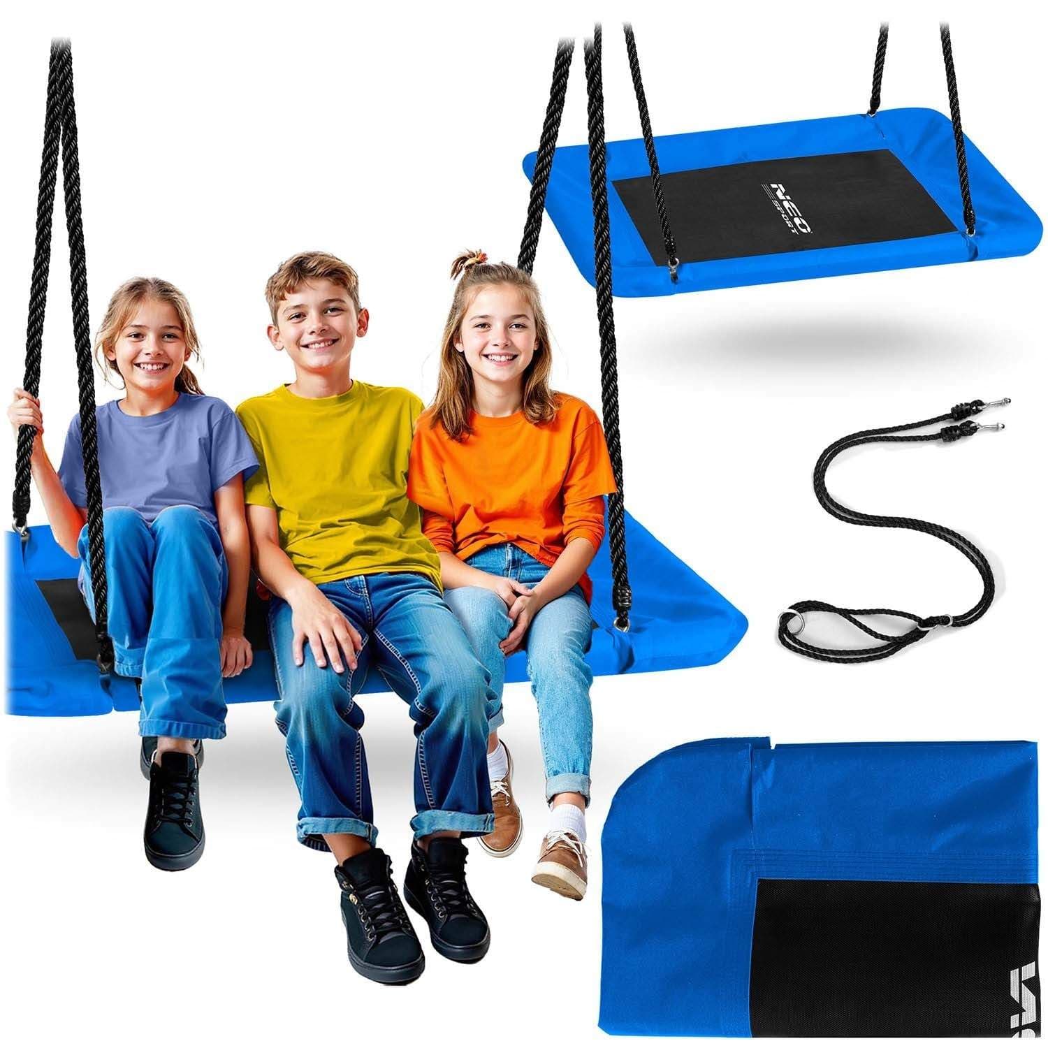 Rektangulär storkbo gunga Neo-Sport Swingo 110 x 70 cm