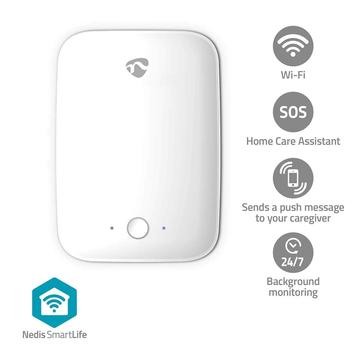 Falldetektor | Wi-Fi | Detektionsområde: 7 m | Effektivt synfält (horisontellt): ±45° | Effektivt synfält (vertikalt): ±45° | IP