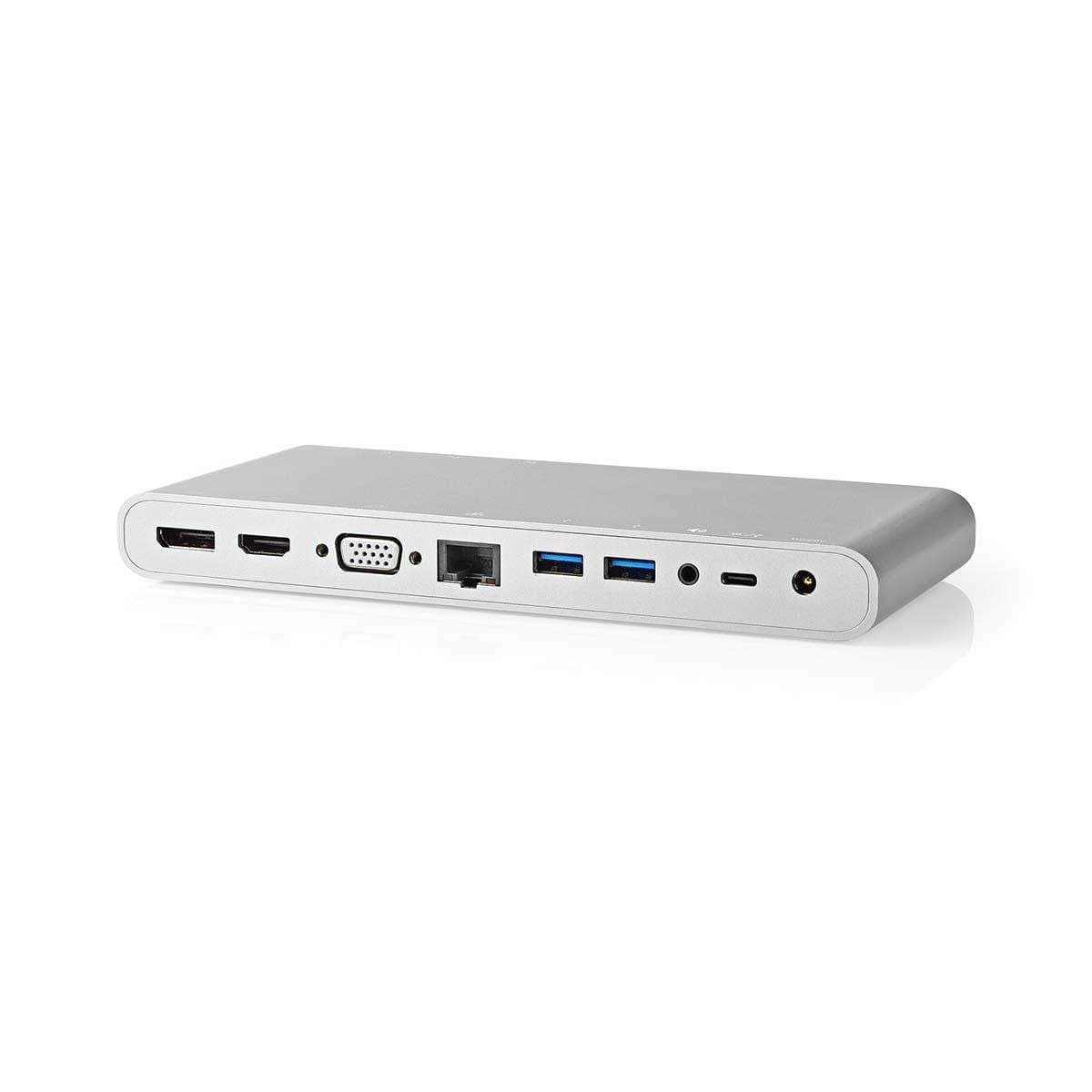 USB Dockningsstation | USB 3.2 Gen 1 | USB-C™ Hane | DisplayPort Hona / HDMI™ Hona / RJ45 Hona / VGA hona 15p / 2x 3.5 mm, Hona