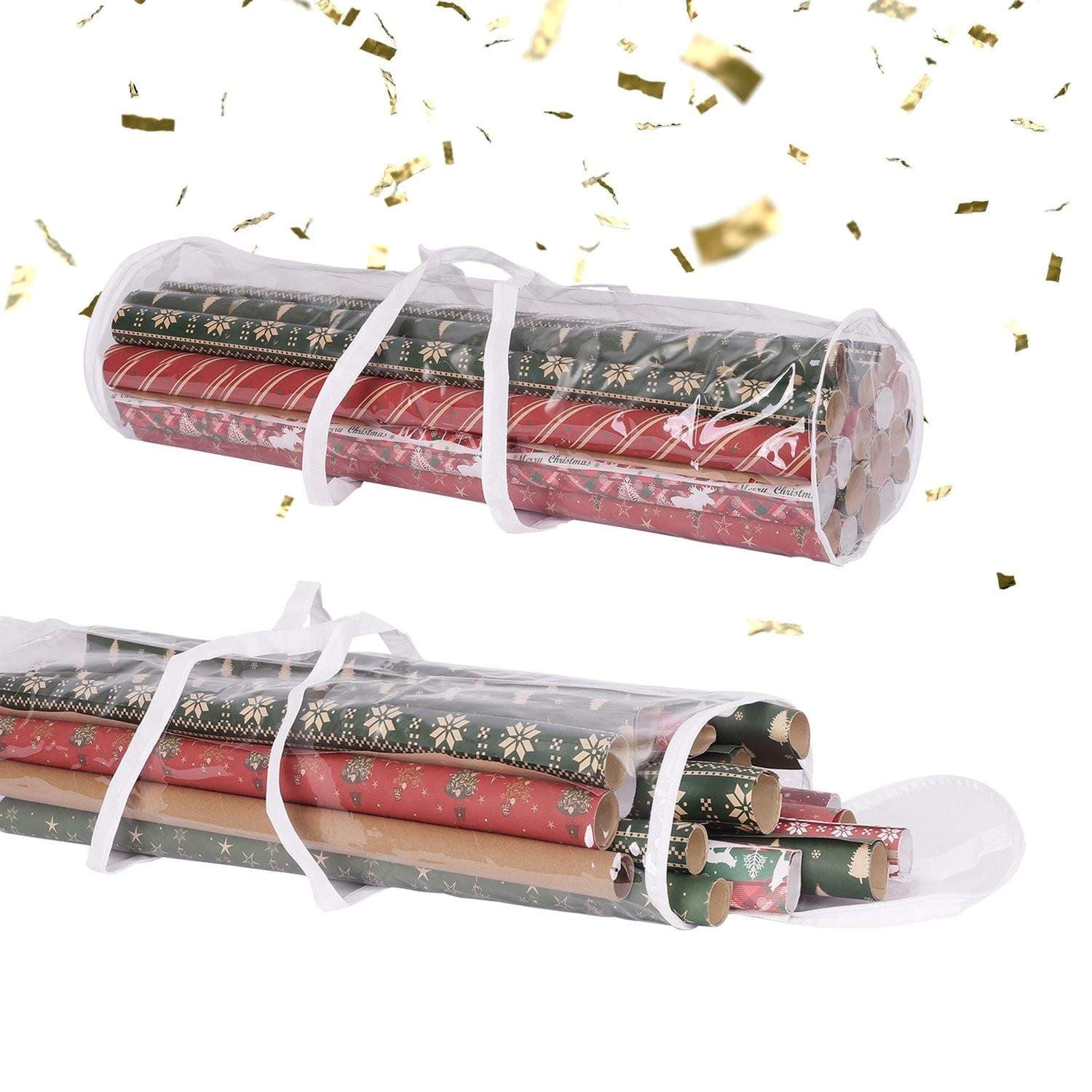 Presentpåsar – 2-pack, transparent förvaring