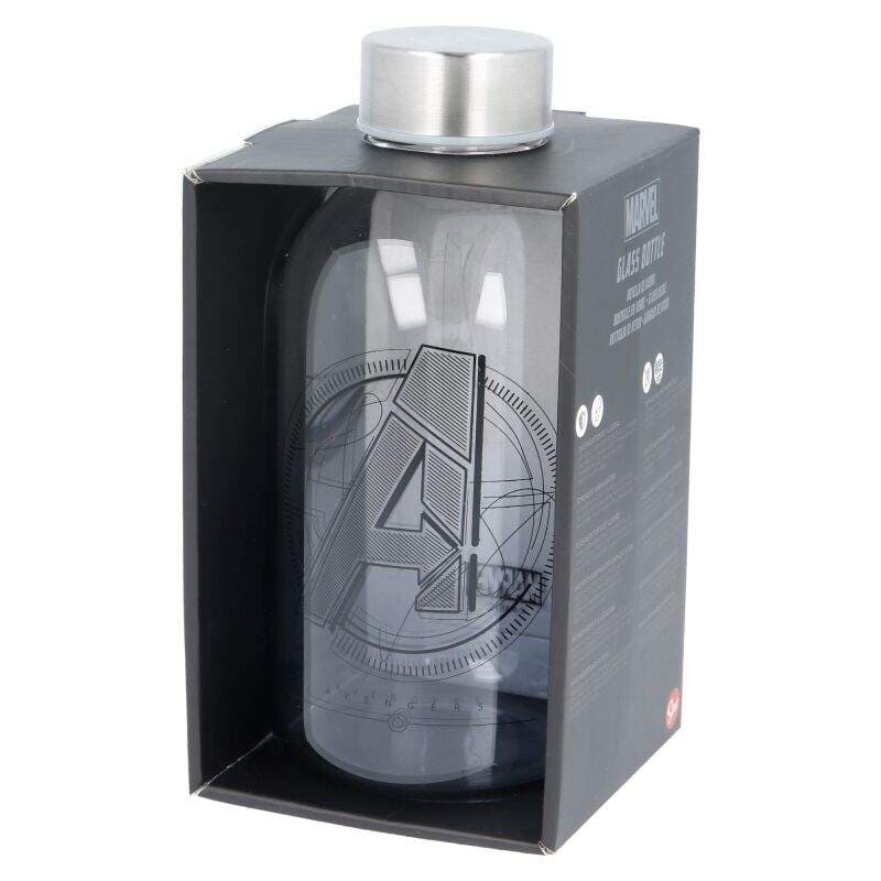 Marvel Avengers 620 ml glasflaska för barn och vuxna