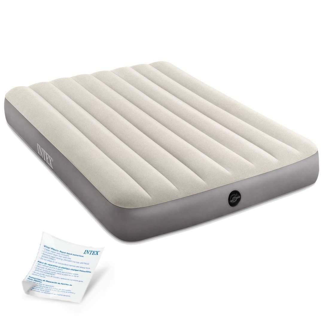 Dubbel uppblåsbar madrass 191x137 cm – Velour Comfort