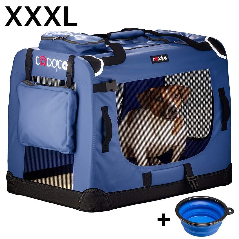 Hundbur – Marinblå, XXXL, Hopfällbar och Bärbar
