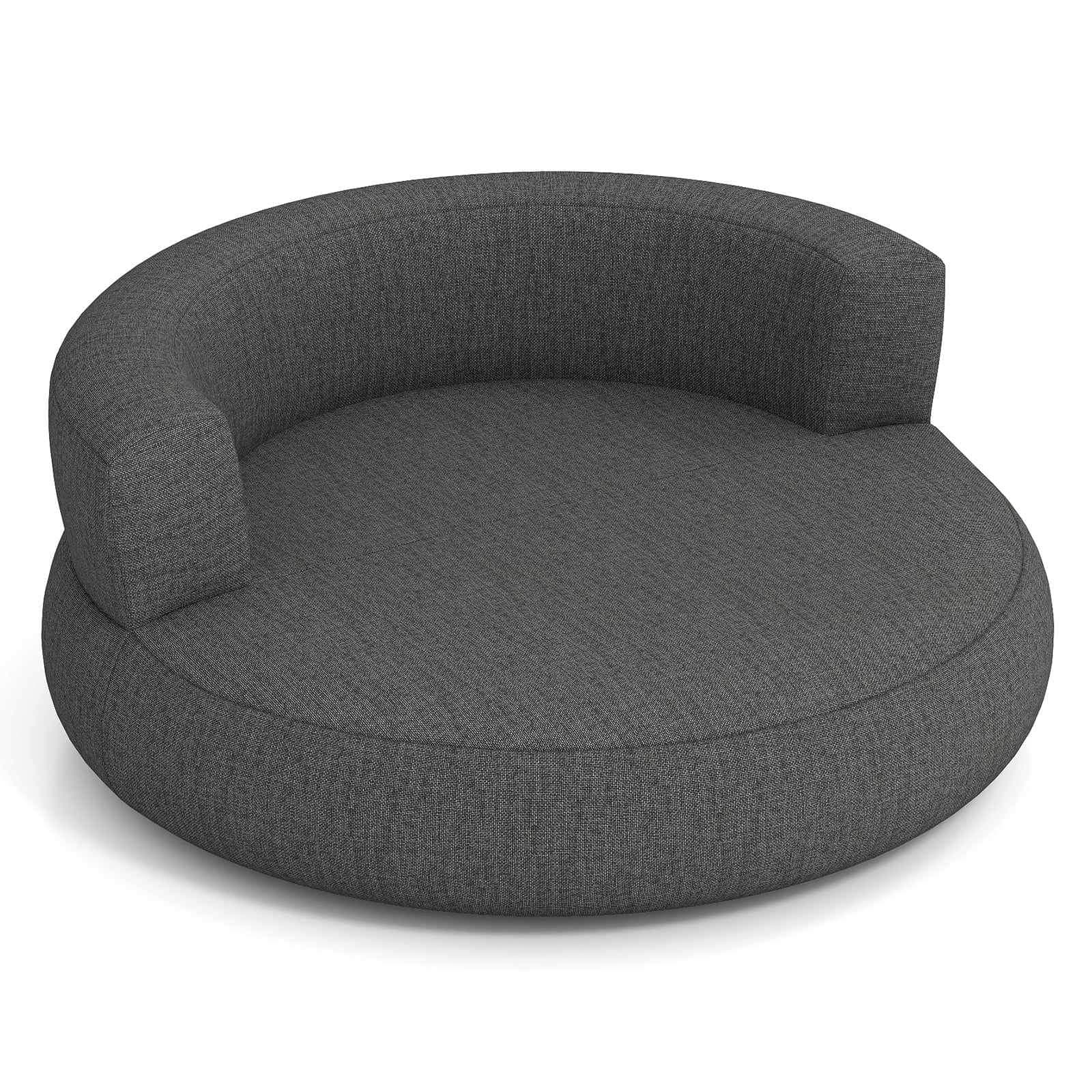 Uppblåsbar soffa med avtagbart överdrag – 142 cm grå
