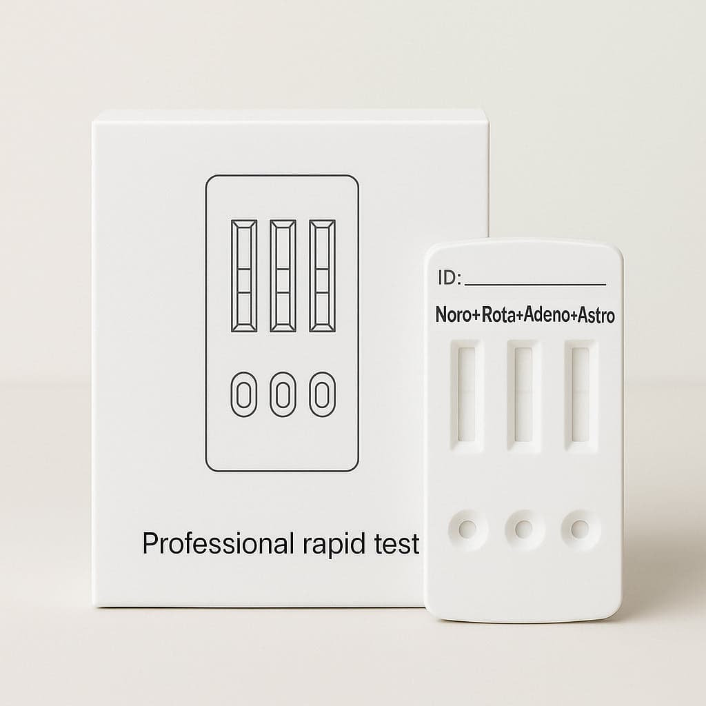 Norovirus + Rotavirus + Adenovirus + Astrovirus Kombinationstest 10-pack - Professionellt bruk