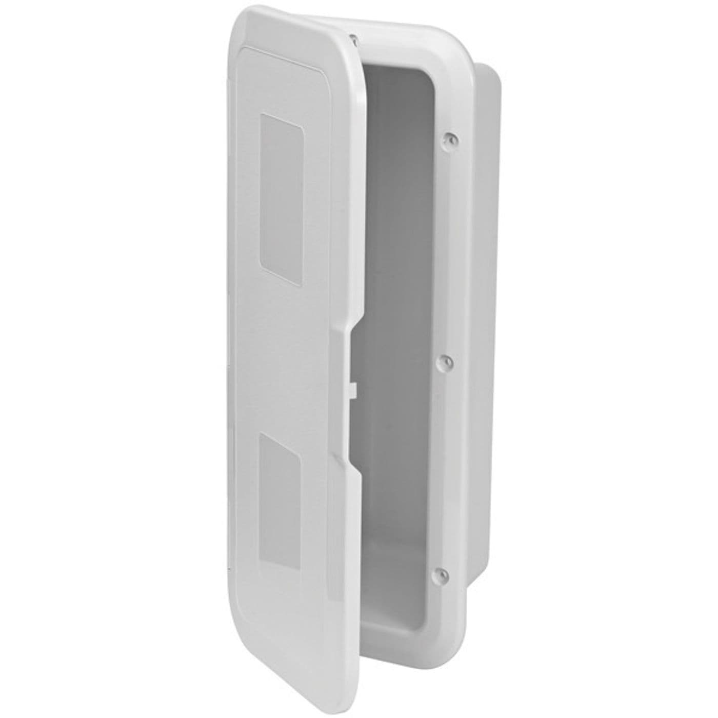 Inbyggnadsbox med lucka 420x170x100mm Vit