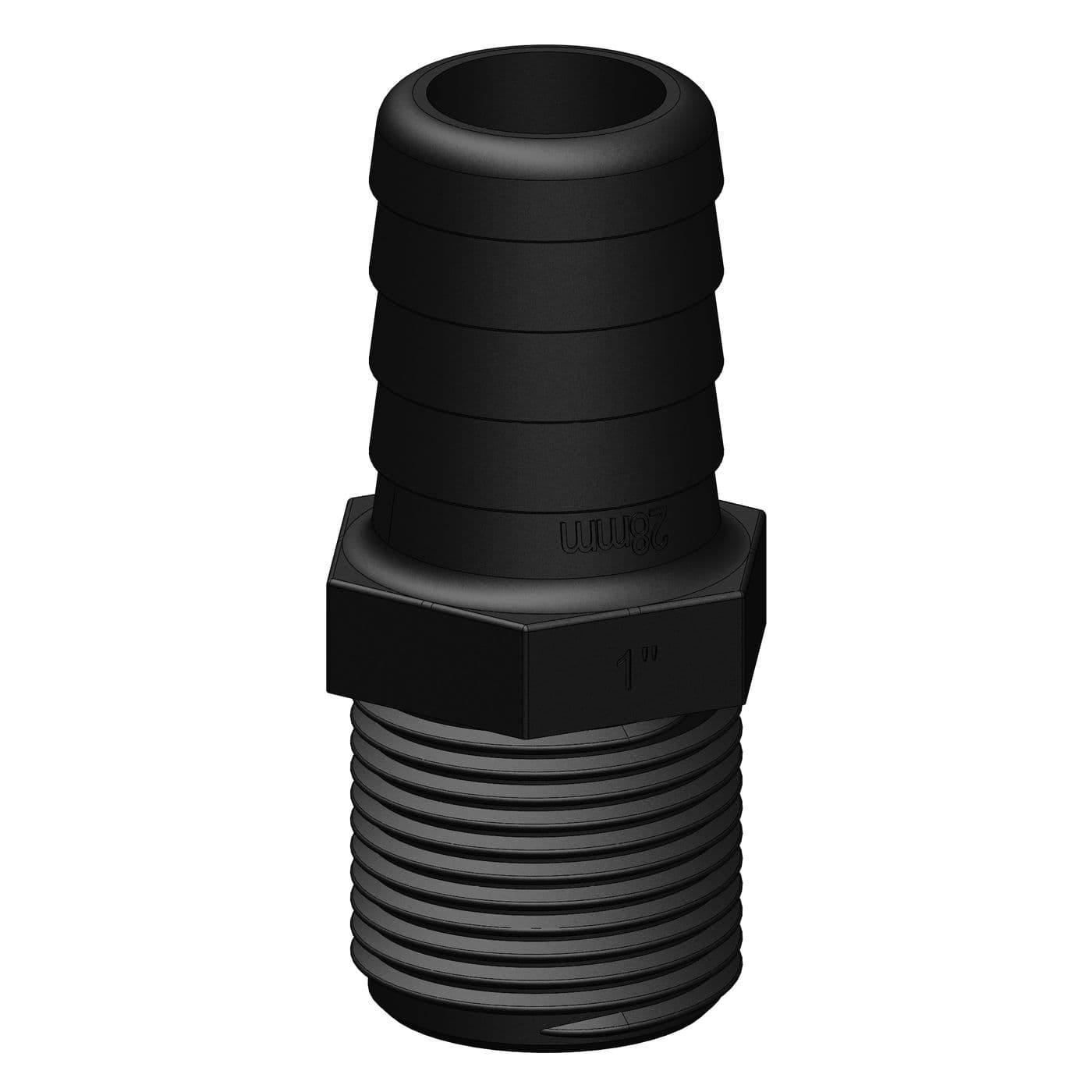 Trudesign Slangsockel, 1", 28mm utv.