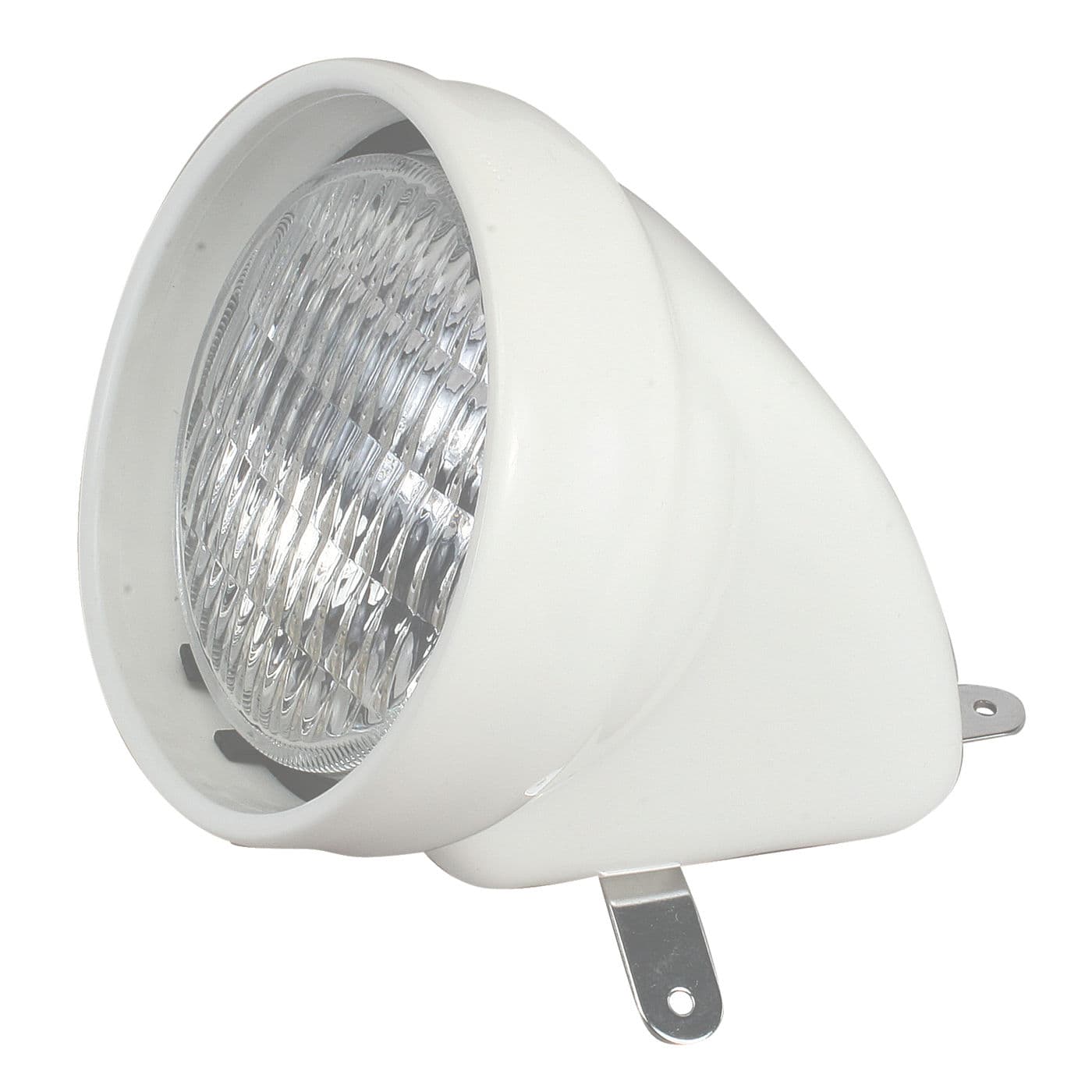 Däcksbelysning halogen 35 w vit plast