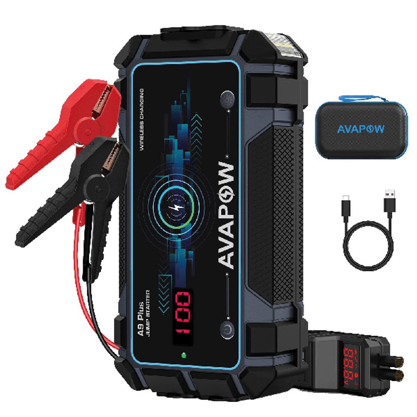 Avapow Jump starter A9 Plus 12V, 2000Amp