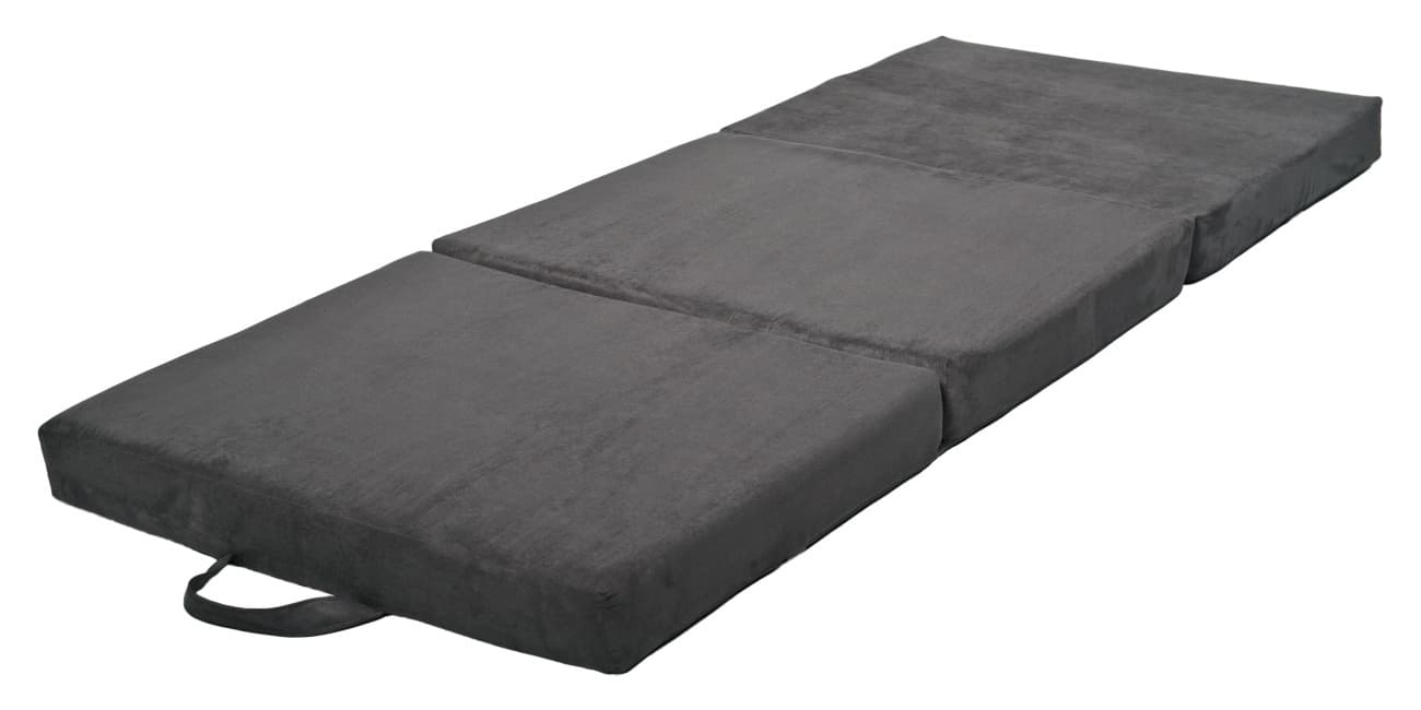 Vikbar gästmadrass 200x80x10 cm Grå