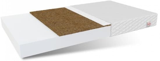 80x180 cm Barnskummadrass med Kokoslager & Tvättbart Överdrag för Hälsosam Sömn