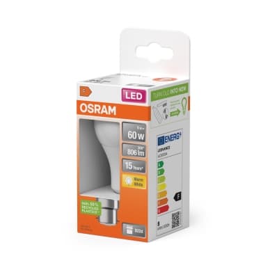 OSRAM LED Normal 60 Matt 8W 827 B22d 4058075127937 Replace: N/A