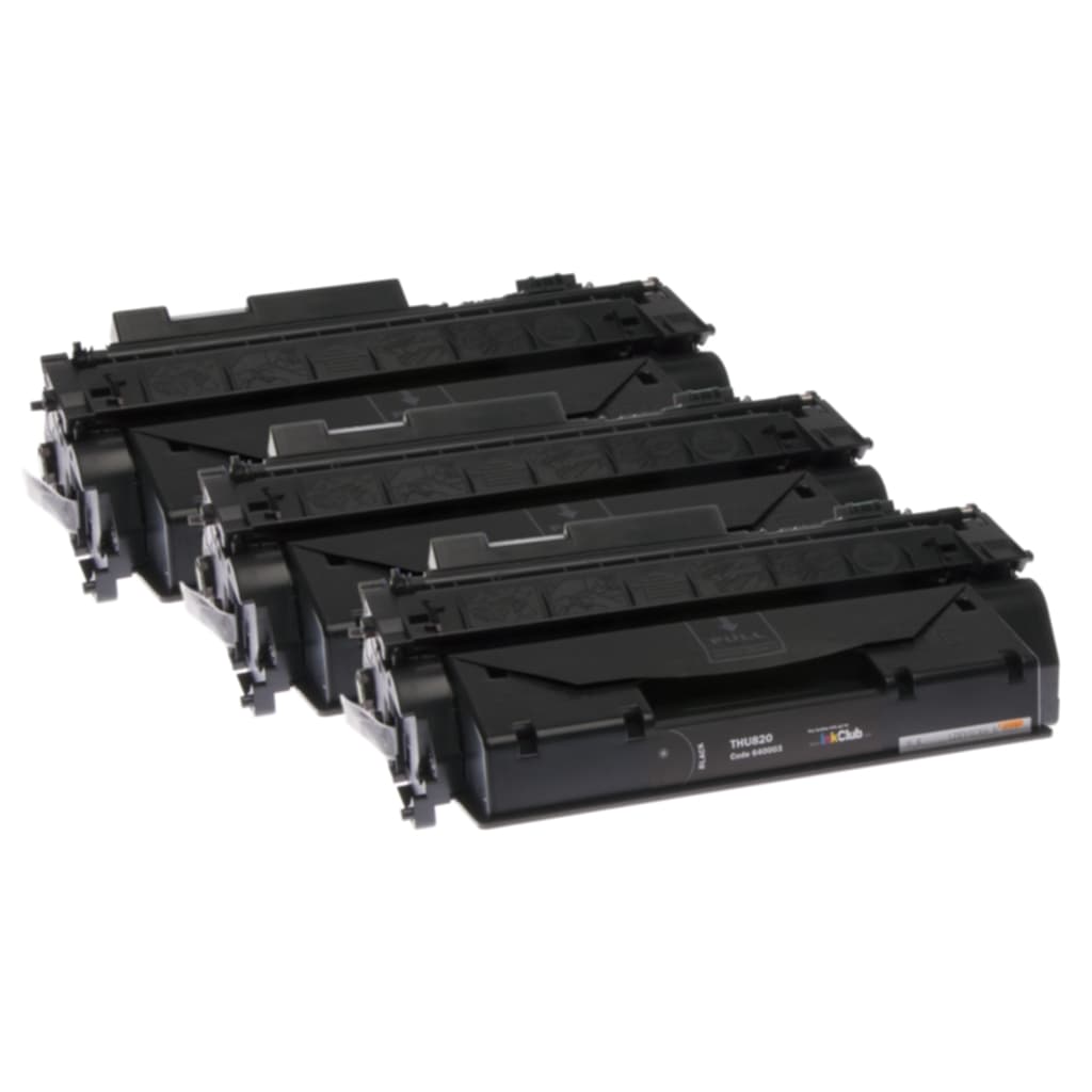 3-pack svarta tonerkassetter