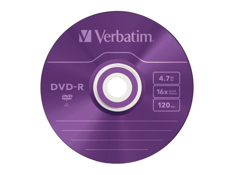 Verbatim Colours - 5 x DVD-R - 4.7 GB 16x