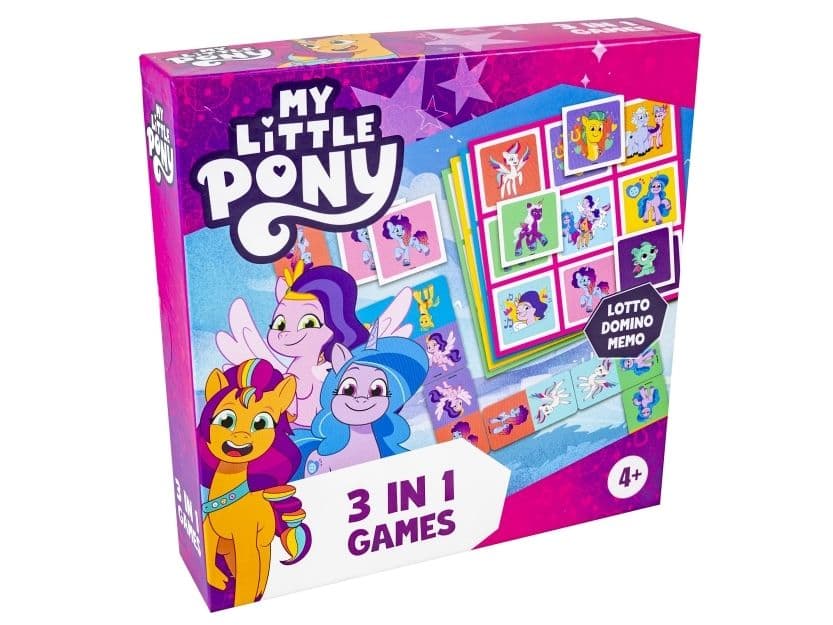 Tactic My Little Pony 3 in 1 Lotto, Domino, Memo