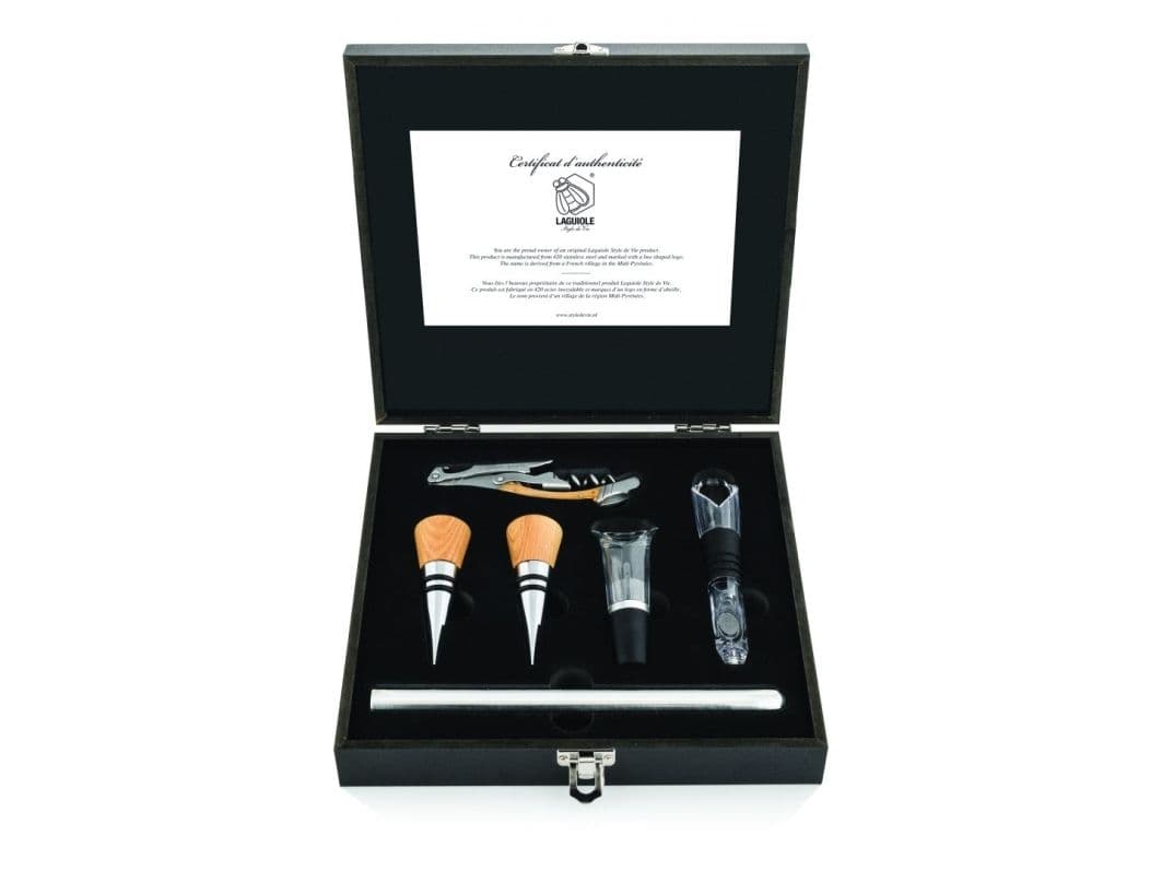 LAGUIOLE Korkskruv SET/7 Oak LAGUIOLE