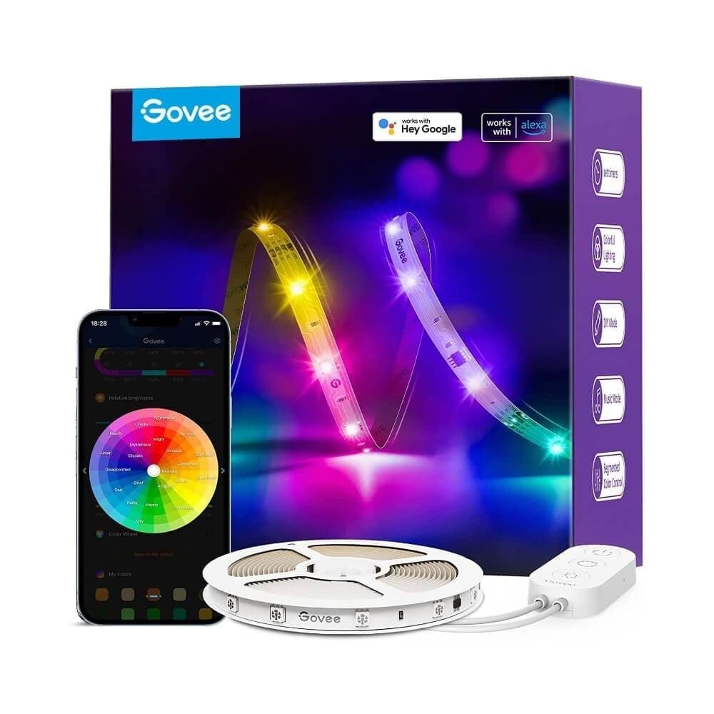 Govee H618A3D1 RGBIC Basic Wi-Fi Bluetooth LED Strip Lights H618A3D1
