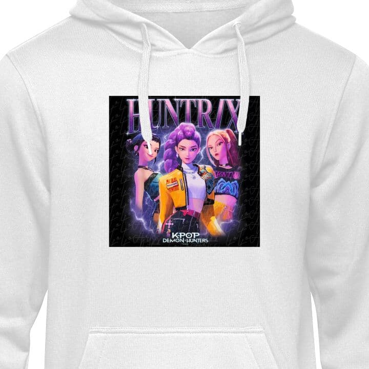 Barn Hoodie Kpop Demon Hunters Huntrix Vit 5-6 Šr