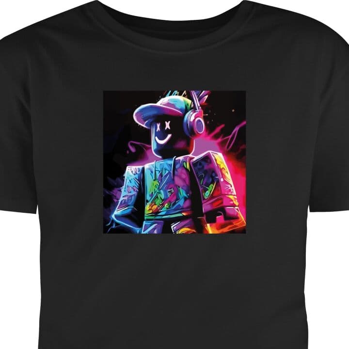Barn T-shirt Roblox Svart 12-13 Šr