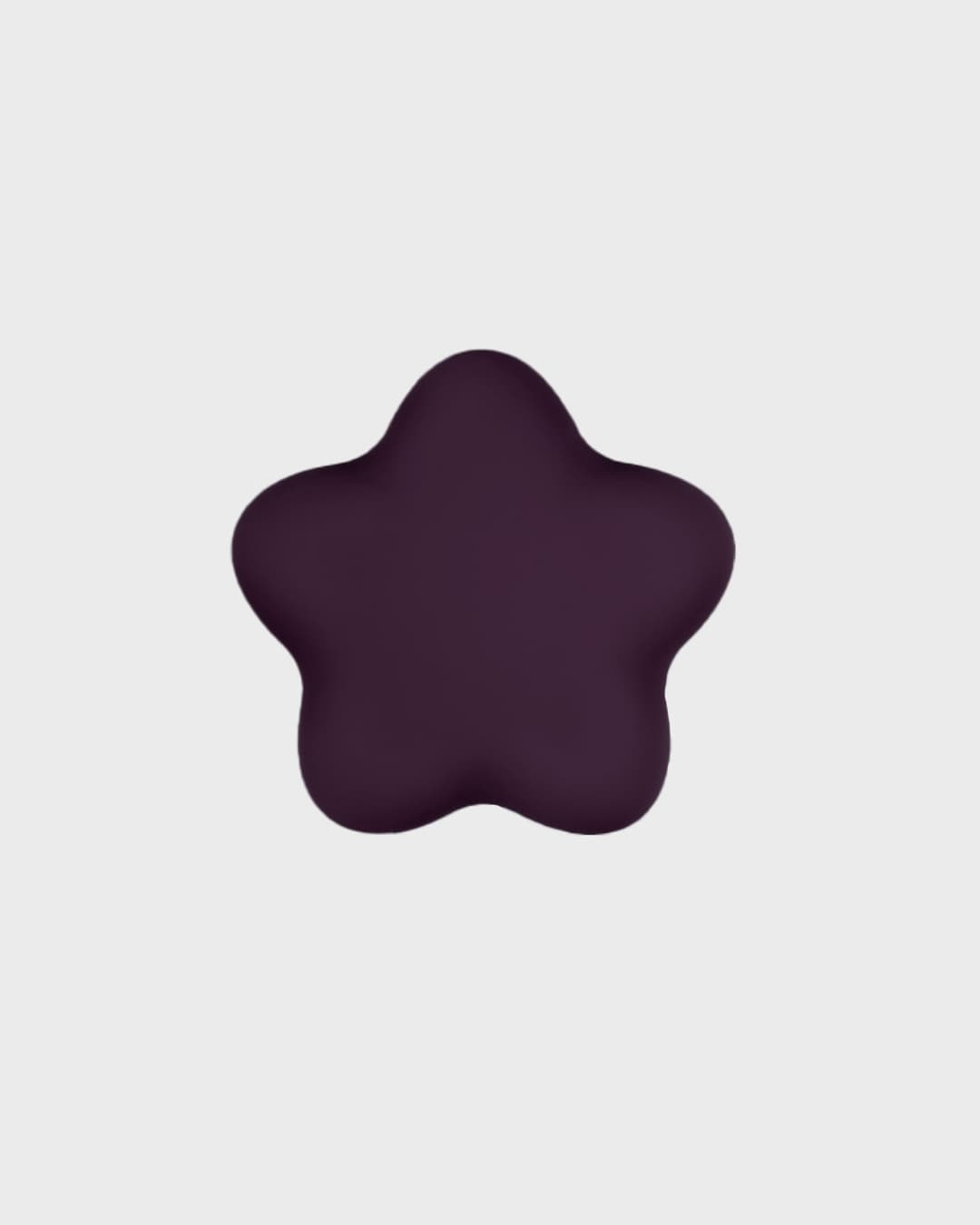 Deep Plum Star Silicone Sticker