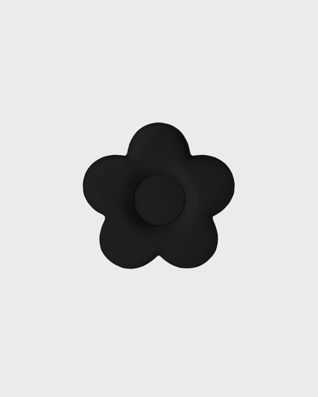 Black Flower Silicone Sticker