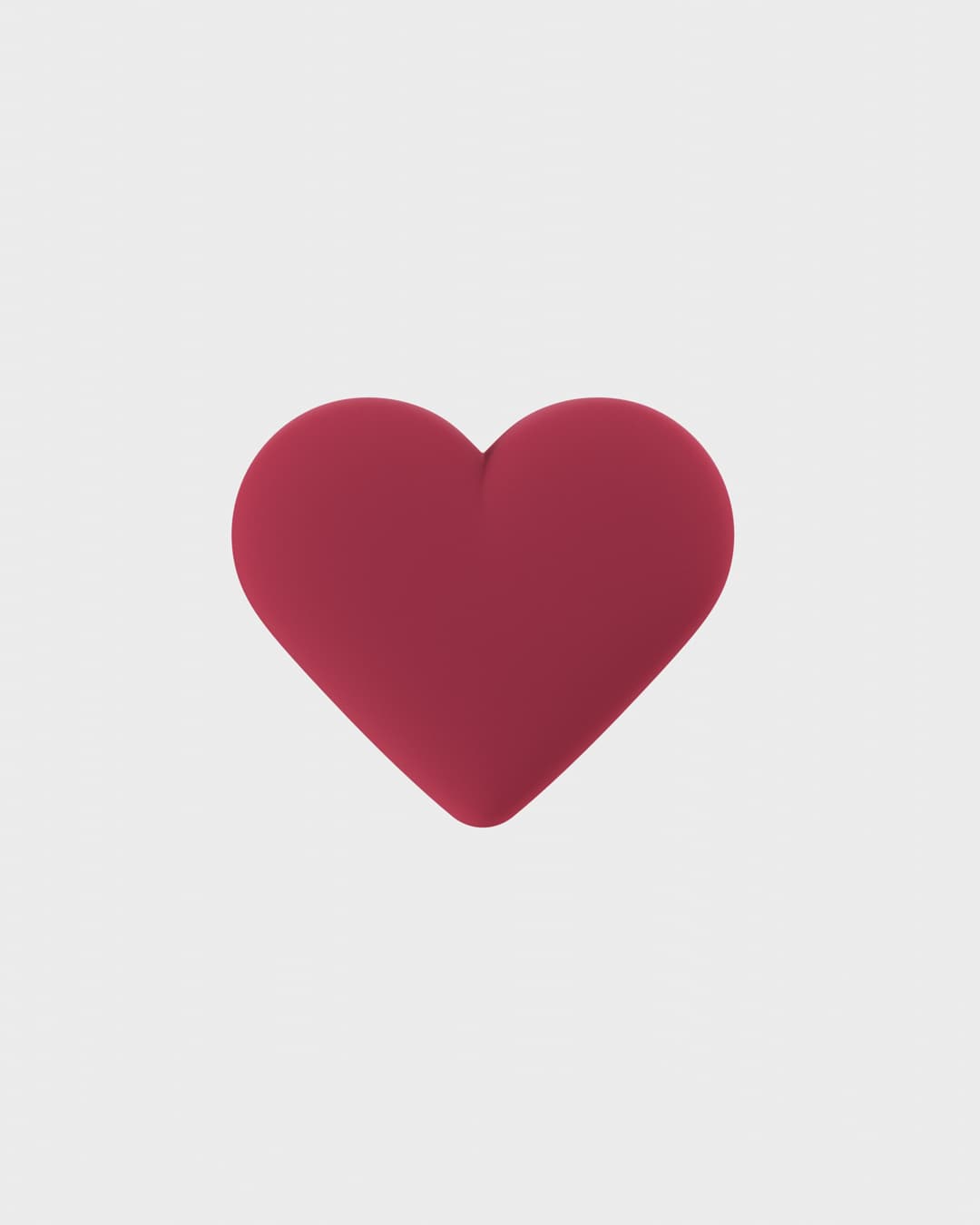Red Velvet Heart Silicone Sticker