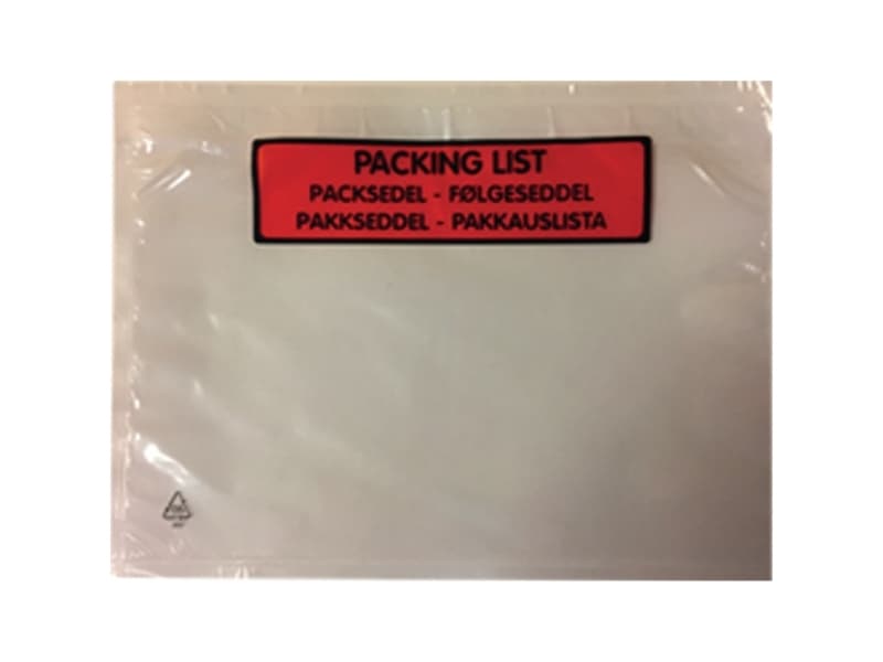 Följesedelomslag C6 med text 175 x 132 mm 30my förpackning á 1.000 st