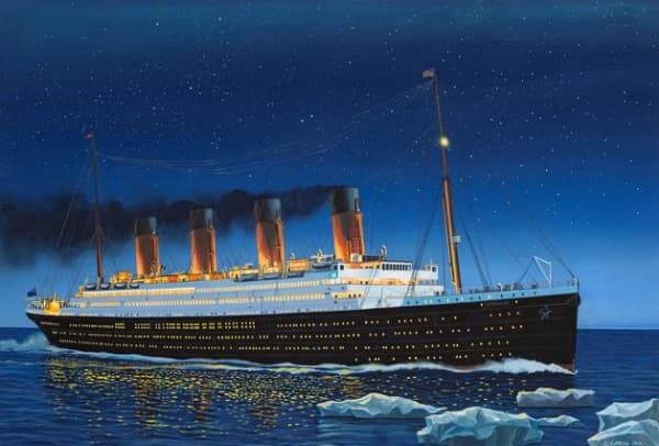 Revell RMS Titanic, Passagerarskeppsmodell, Monteringssats, 1:700, RMS Titanic, Plast, Avancerade