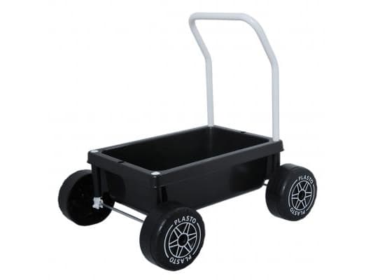 PLASTO Baby walker, silent wheels. Black