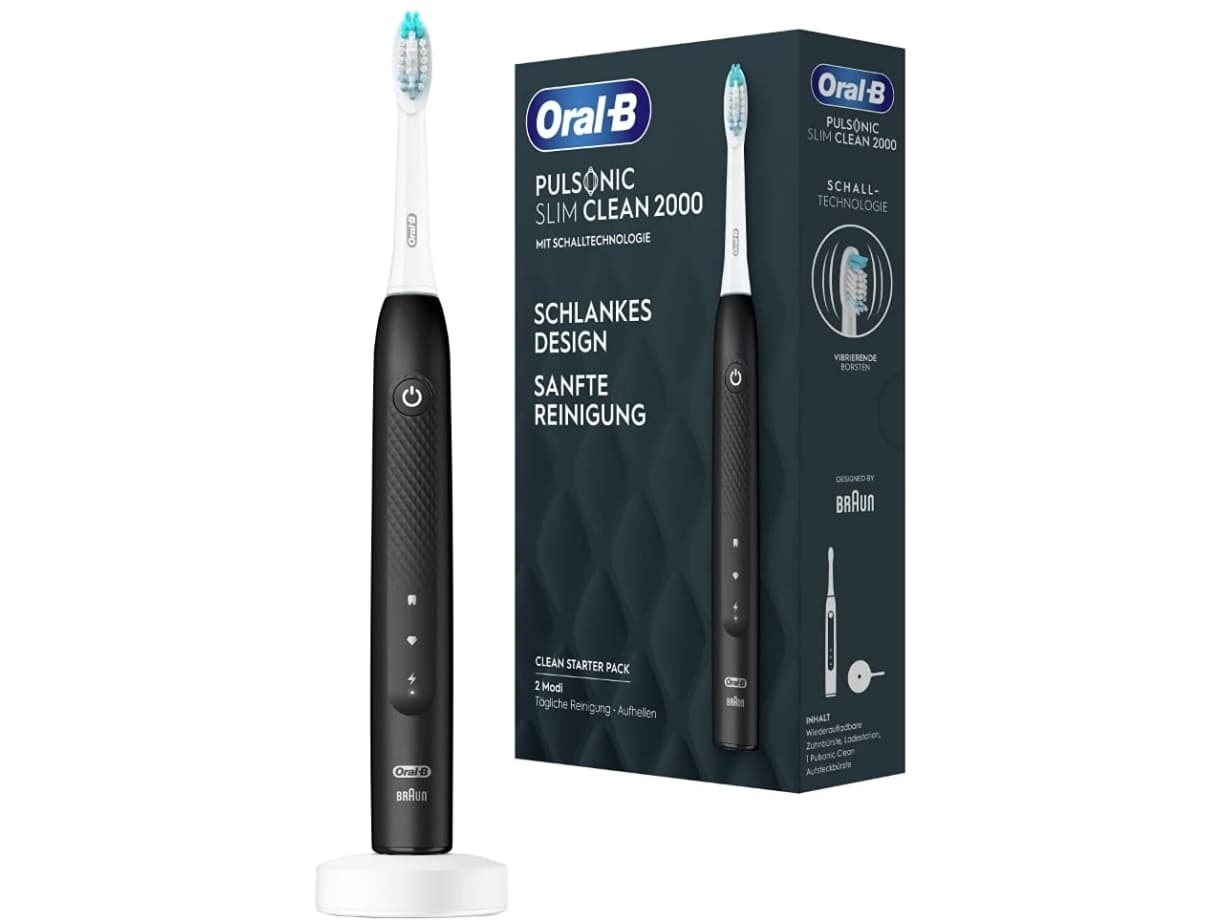 Oral-B Pulsonic Slim Clean 2000 tandborste svart/vit