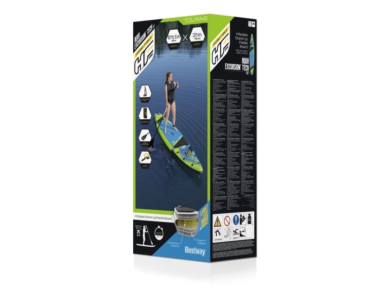 Bestway 65373 / 23, Gummibåt, Blå, Grön, 120 kg, 3810 mm, 14,4 kg, 790 mm