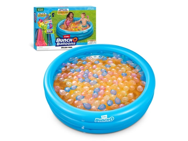 Zuru Bunch O Balloons Splash Pool med tropisk fest, över 100 självtätande vattenballonger för snabb fyllning
