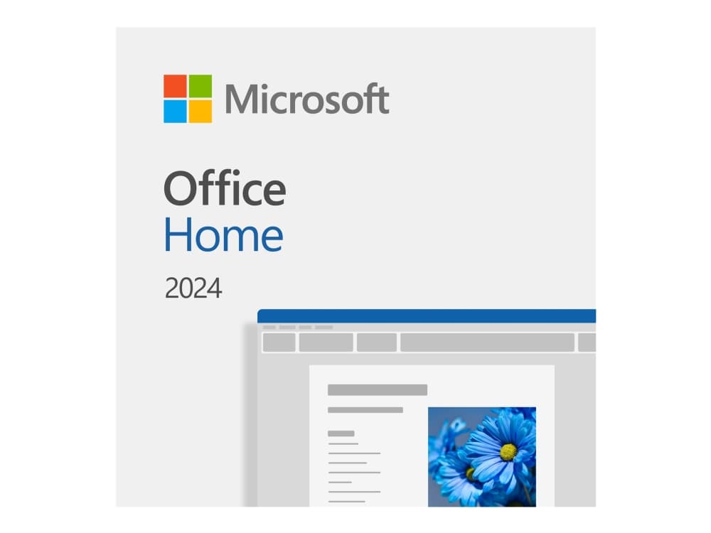 Microsoft Office Home 2024 - Licens - 1 PC/Mac - Ladda ner - ESD - Nationell återförsäljning - Win, Mac - Alla språk - Eurozon