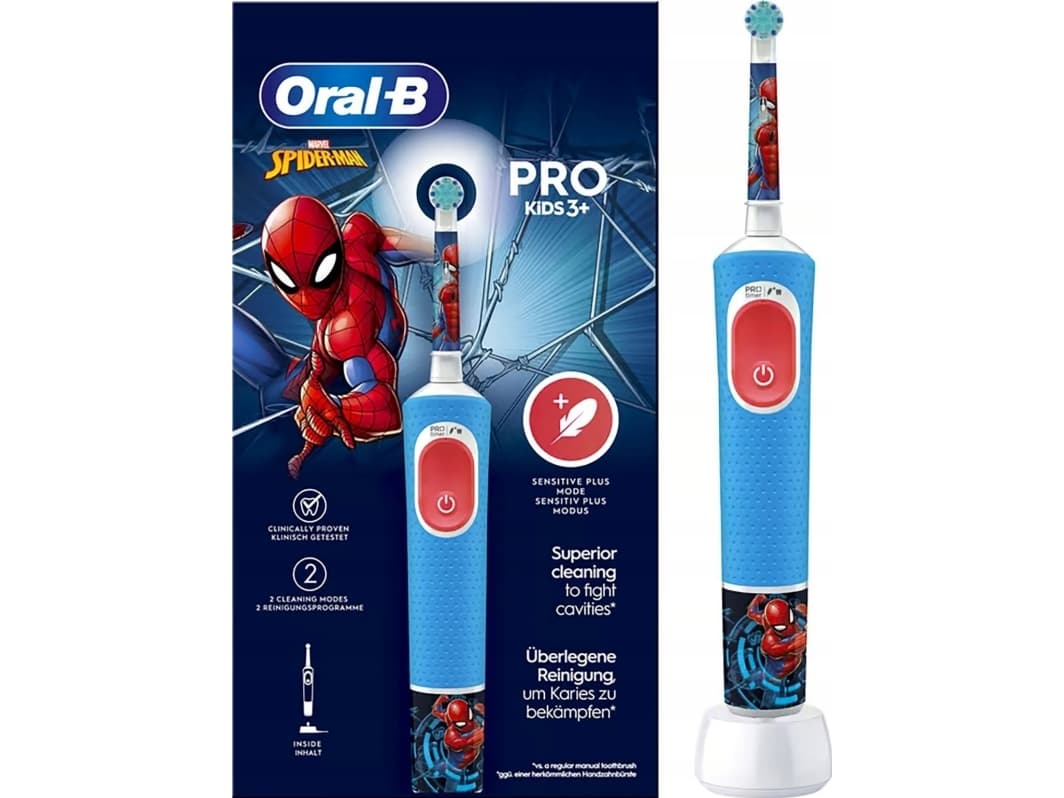 Oral-B Kids 8006540772768, Barn, Roterande tandborste, Daglig vård, Känslig, Multifärg, Rund, Batteri