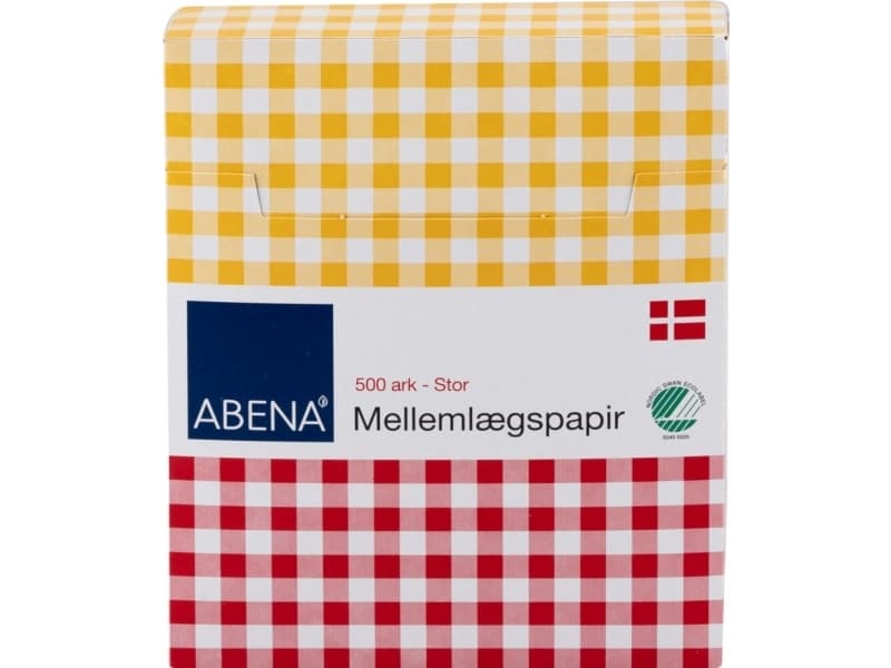 Mellanläggspapper, ABENA, 14,5x12 cm, blekt, pergament, 500 ark - (10 förpackningar x 500 ark)