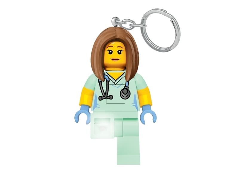 LEGO® CLASSIC, SJUKSKÖTERSKA, nyckelring med LED-lampa