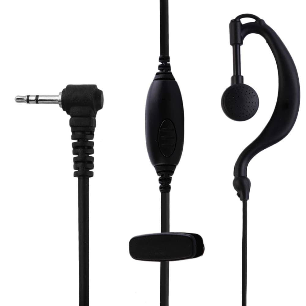 2.5mm Headset Öronsnäcka Två vägs Radio Walkie Talkie
