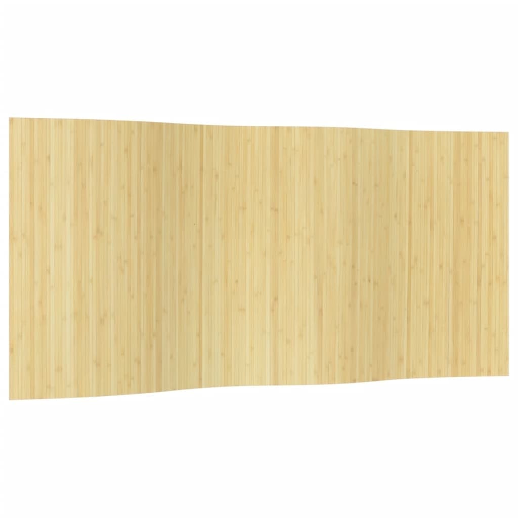 vidaXL Rumsavdelare ljus naturlig bredd 400 cm höjd 165 cm bambu