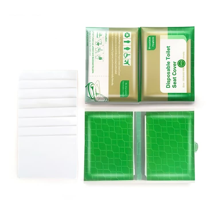 Spolbart Toalettskydd / Engångsöverdrag för Toalettsits - 20-Pack
