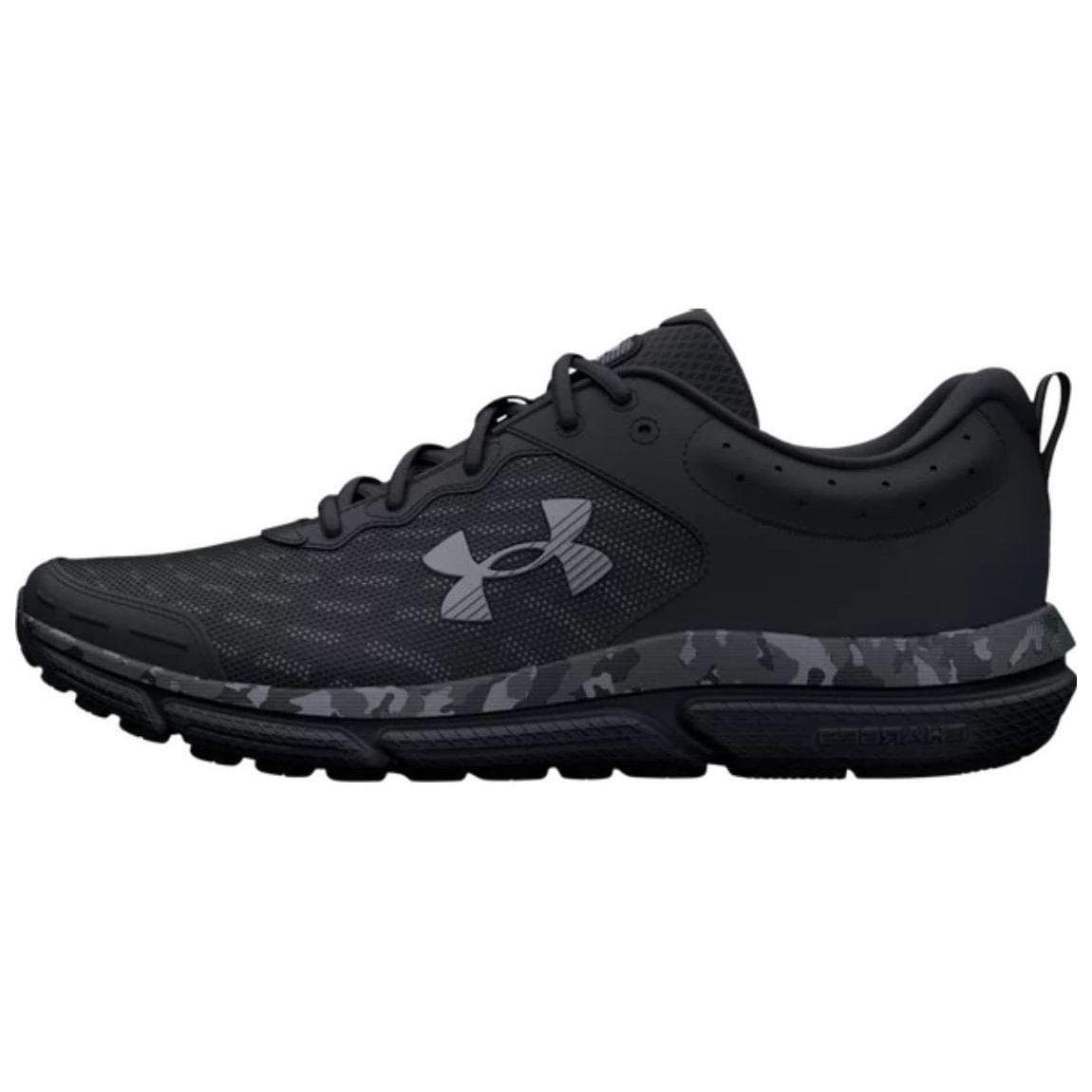 Under Armour Charged Assert 10 Svart Camo Herr Sneakers Pitch-Grå 3027036-001 cm