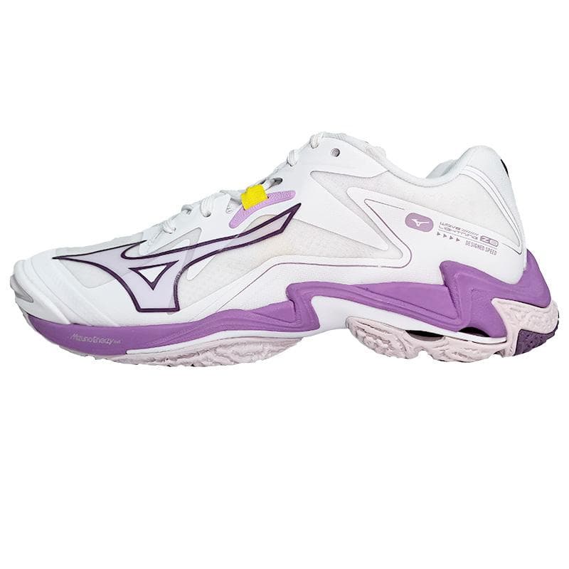 Mizuno Wave Lightning Z8 Vit Patricisk Lila Dam Sneakers Quince V1GC240010 cm