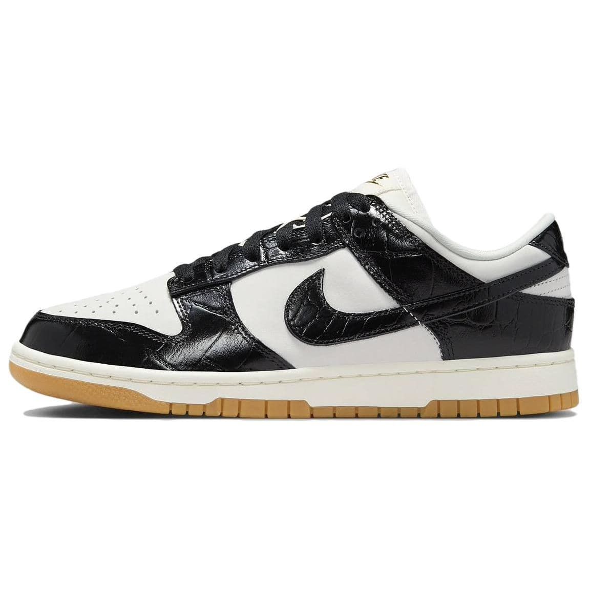 Nike Dunk Low LX Black Croc Dam Sneakers Vit Phantom Sail FJ2260-003 cm