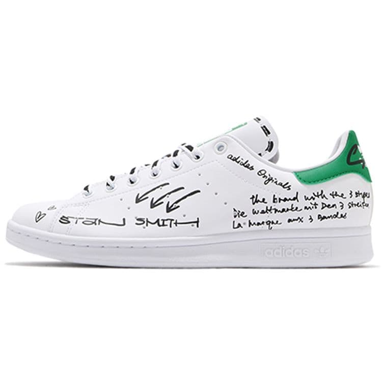 adidas Stan Smith Sharpie Pack - Graffiti Vit Grön Unisex Sneakers Molnvit GV9800 cm
