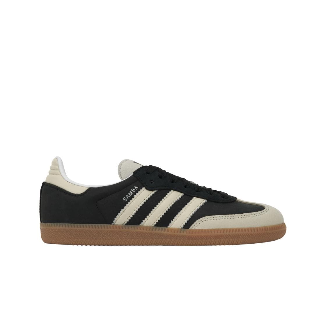 adidas Samba OG Svart Wonder White Dam Sneakers Core-Black Silver-Metallic IE5836 cm